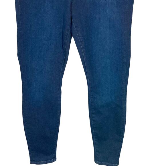 AYR 'The Skinny' Jeans In Jac's Jeans Wash Dark Blue Distressed Stretchy Sz 14 R - Picture 6 of 16